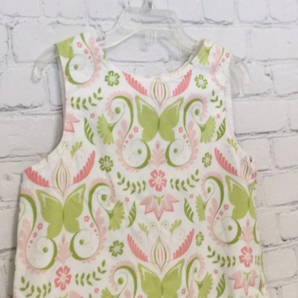 Casey Gray Floral Dress White Butterly size 7 - Picture 2 of 6